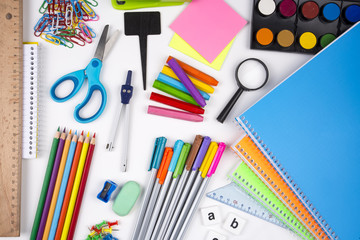 Stationery school isolated