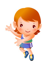 Portrait of happy girl