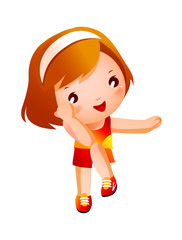 Portrait of happy girl