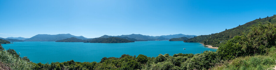 Panorama Küste in Neuseeland