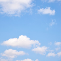 Light blue spring sky