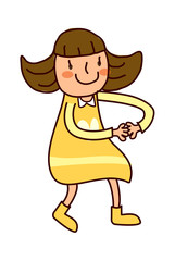 Portrait of girl dancing