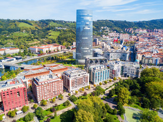 Bilbao aerial panoramic view, Spain
