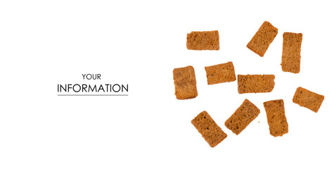 Bread crumbs in spices pattern