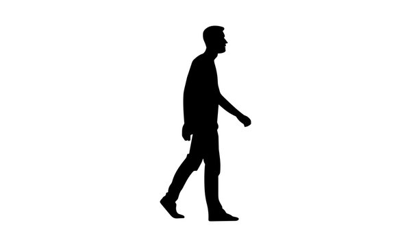 recommend clip art: silhouette of a man walking