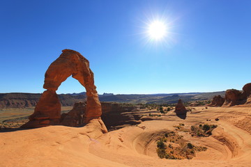 Fototapeta na wymiar Delicate Arche Utah Arches Nationalpark