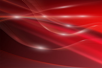 red light waves art. Blurred effect background. Abstract creative graphic design.
