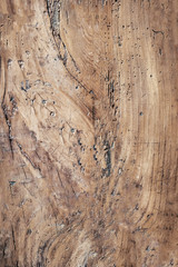 Naklejka premium Brown scratched Natural Dark Wooden Background. Old wood texture.