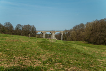 Vennbahn Viadukt in Aachen Brand im Frühling