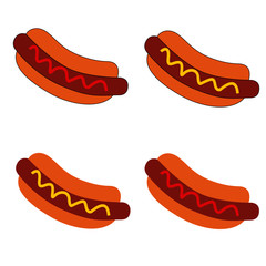 Hot dog vector