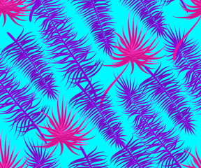Palm seamless pattern violet design