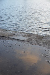 besondere Sicht der Abenddämmerung 
