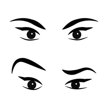 Women eyes. Vector