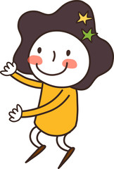 Obraz premium side view of girl standing