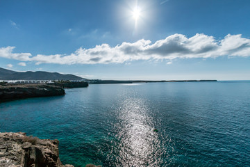 Fototapeta na wymiar Lanzarote - Sonnenaufgang in Playa Blanca.