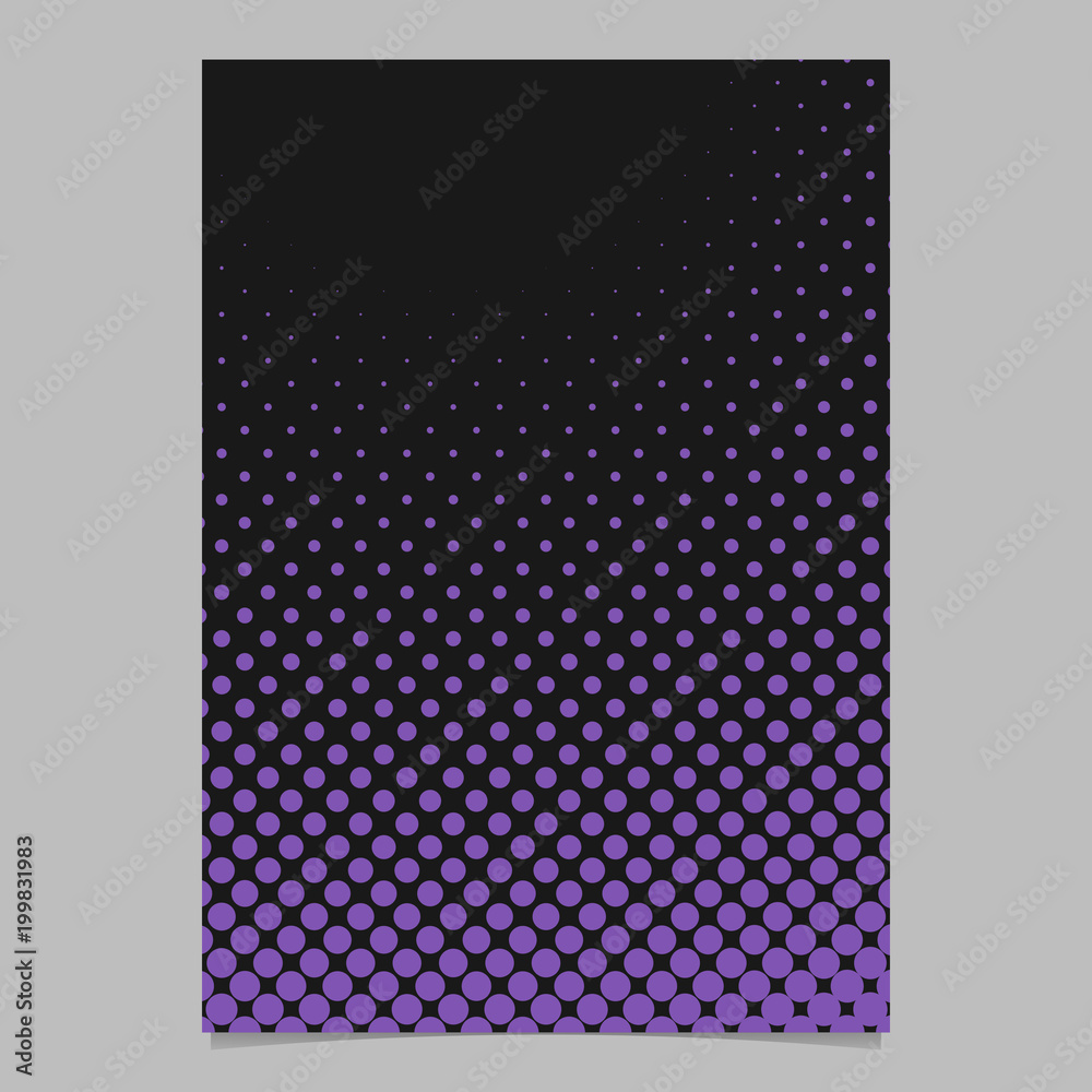 Poster halftone circle pattern background brochure design - vector design with dots
