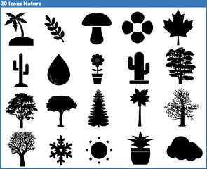 Nature et plantes en 20 Icônes