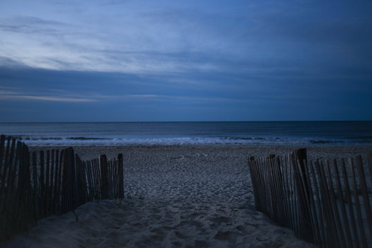 Sunrise Sunset sand beach - Powered by Adobe