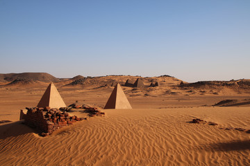 Fototapeta na wymiar Sudan, Pyramids of Meroe