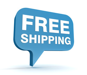 free shipping icon concept 3d illustration