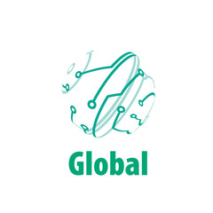 vector logo globe
