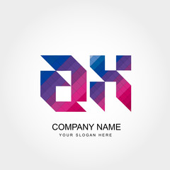 Fototapeta premium AX Letter Logo