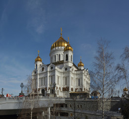 Naklejka premium The Cathedral of Christ the Saviour in Moscow