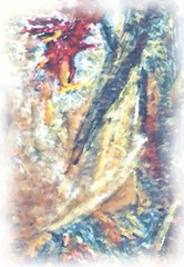 Abstract geometric watercolor background. 