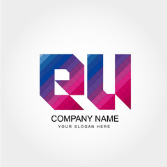 EU Letter Logo Design