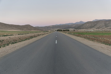 road landscape in Marroc