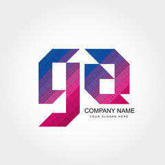 GA Letter Logo Design