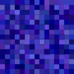 Dark purple and blue abstract 3d cube mosaic background from squares