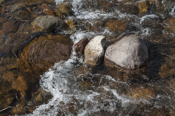 retail of stone in river texture