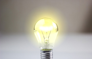 Light bulb, isolated, Realistic photo image