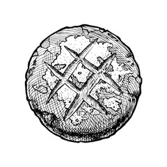 illustration of bread