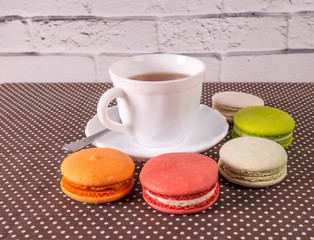 French colorful and tasty macarons