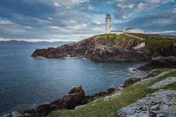 Fototapeta na wymiar Fanad Head Lighthouse al tramonto Donegal Ireland