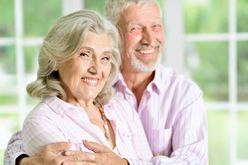 portrait of a happy senior couple posing 