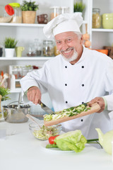 chef preparing dinner