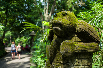 Statue at Ubud Monkey Forest