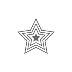 Star Icon. Simple element illustration. Star symbol design template. Can be used for web and mobile