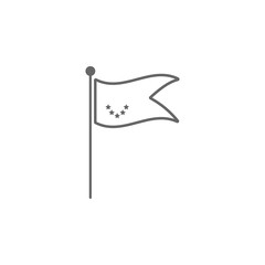 flag award icon. Simple element illustration. flag awardsymbol design template. Can be used for web and mobile