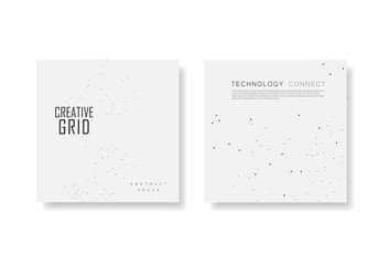 Polygonal background and technology connection design