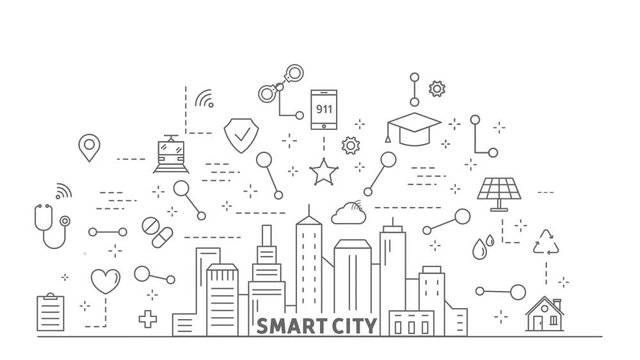 Smart city animation.