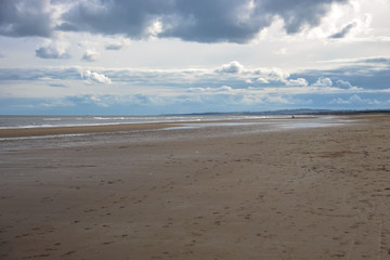 St Cyrus beach, Angus, Aberdeenshire, Scotland, UK.