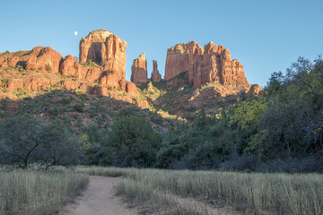 Trail leading to Cathedral Rock in Sedona, Arizona.
