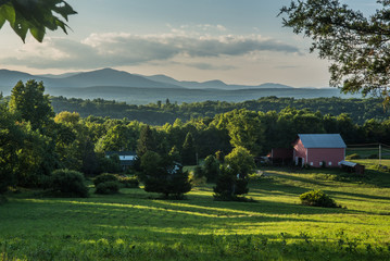 Barn in valley