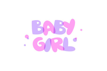 baby girl lettering