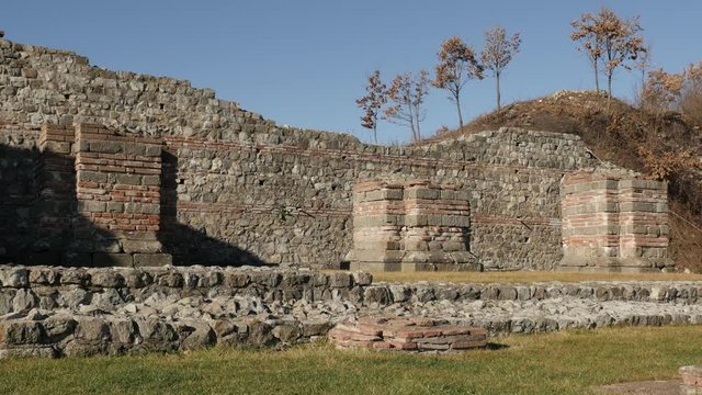  Ancient Roman complex of palaces and temples Felix Romuliana built by Roman Emperor Galerius. The construction started in 298 AD 