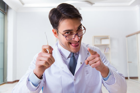 Dentist in medical concept in hospital